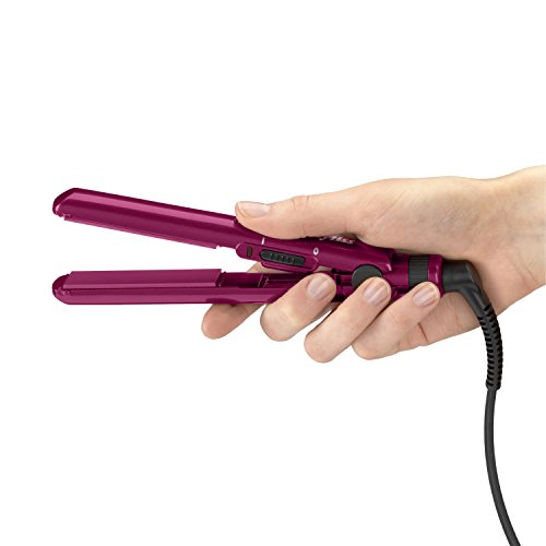 New Babyliss 2860 Pro Nano 200 Mini Salon Ceramic Travel Hair Straightener Purple