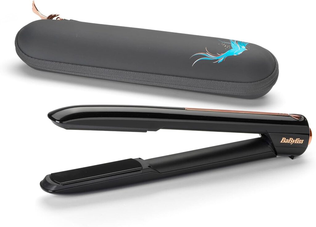 BaByliss 9000 High-Performance Cordless Hair Straightener, Ceramic Floating Plates, Lithium Power, up to 200C