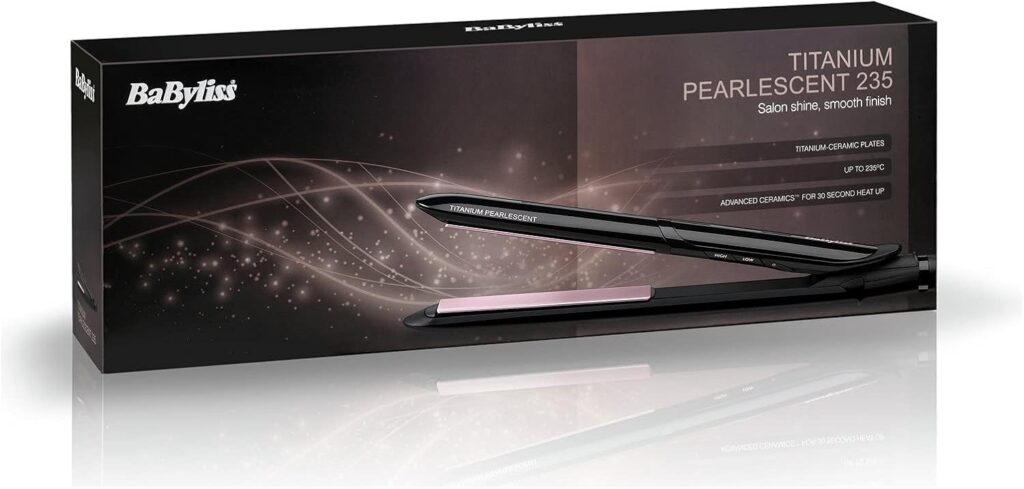 BaByliss Titanium Pearlescent Hair Straightener