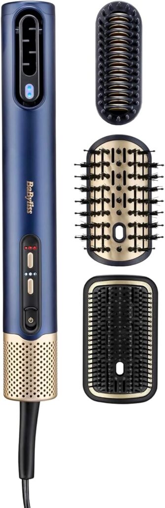 BaByliss Air Wand Hair Dryer, Straightener and Styler in One, Wet to Dry, Anti Frizz, No Heat Damage, AS6553U