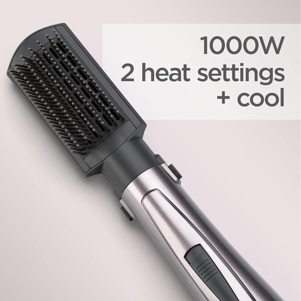 BaByliss Corded Electric Air Styler 1000W, Hair dryer brush, Shape, volume, curl, smooth, dry and style ,1000 watts , Copper, Grey